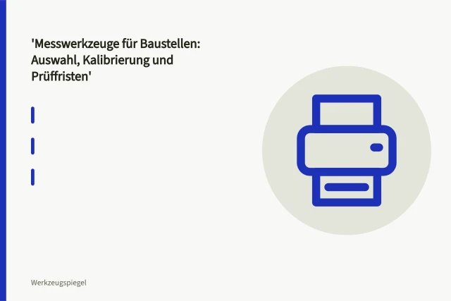 Rotationslaser auf Stativ bei der Höhenübertragung auf einer Baustelle. Messwerkzeuge für Baustellen: Auswahl, Kalibrierung und Prüffristen